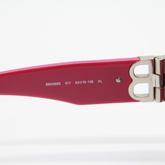 NEW BALENCIAGA SUNGLASSES BB0095S 017 PINK UNISEX EYEWEAR BALENCIAGA - Picture 10 of 12